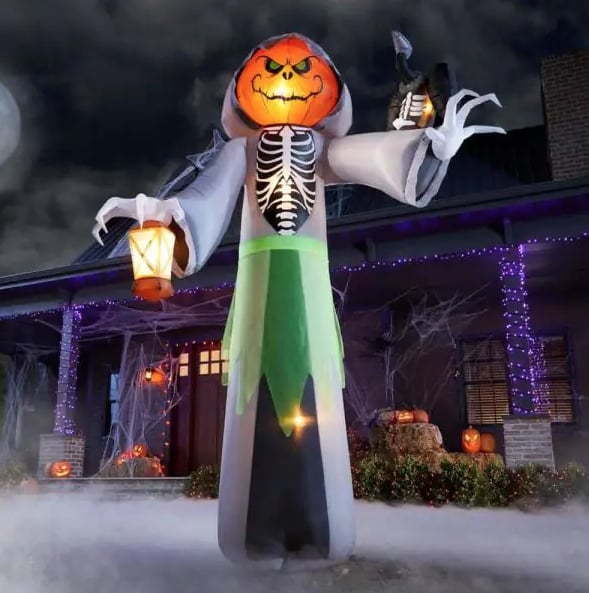 10-Foot Jack-O-Lantern Head Reaper Halloween Inflatable