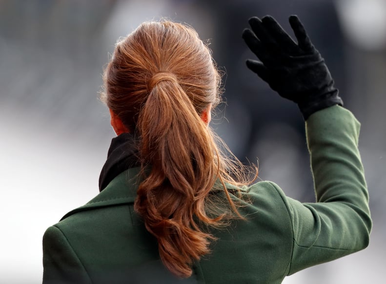 Kate Middleton's Polished Ponytail, 2019