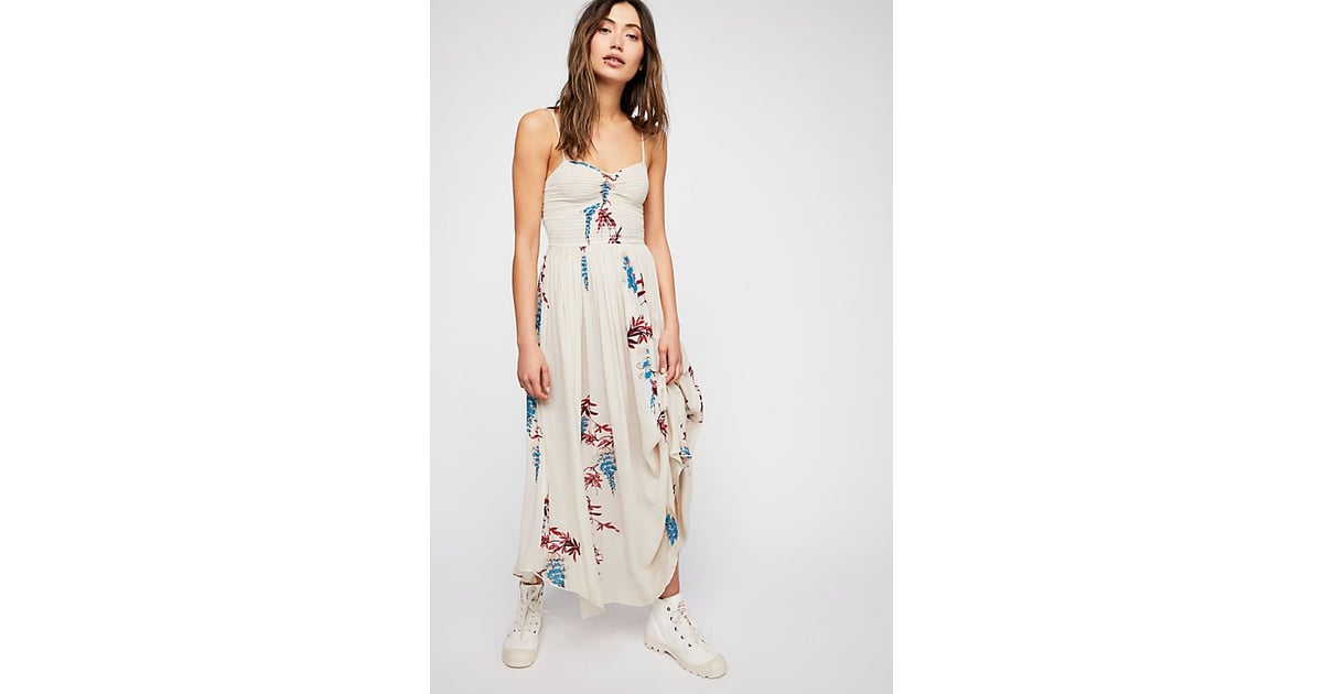 Intimately Beau Smocked Printed Slip 23 Summer Maxi Dresses So