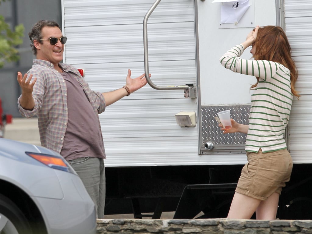 Emma Stone and Joaquin Phoenix Film Woody Allen Movie