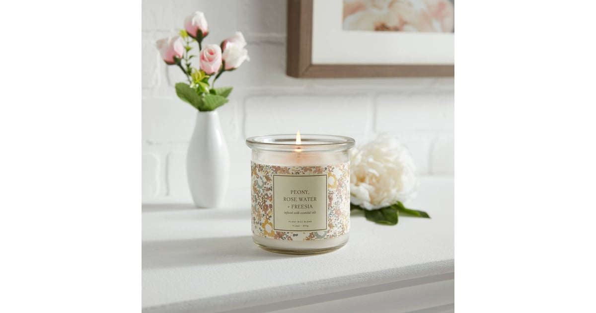 Something Floral Threshold Lidded Jar Candle Peony Rose Water