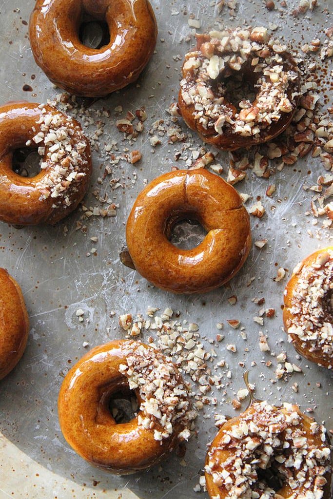 Baked Pumpkin Doughnuts With Coconut Maple Caramel Glaze