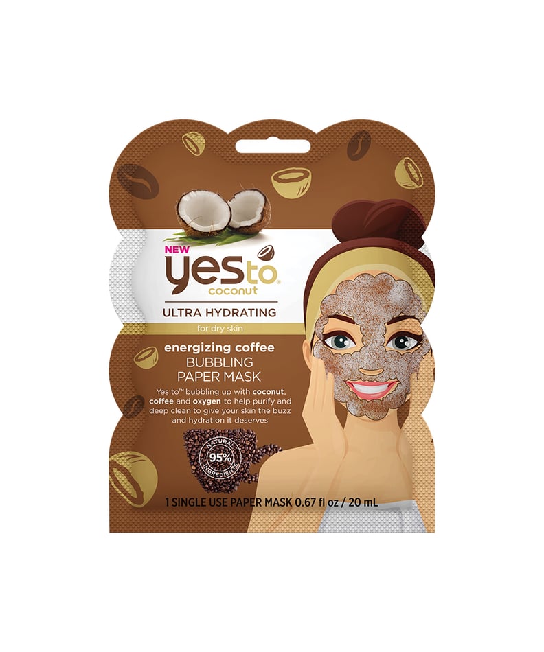 Yes To Coconut Energizing Coffee Bubbling Paper Mask