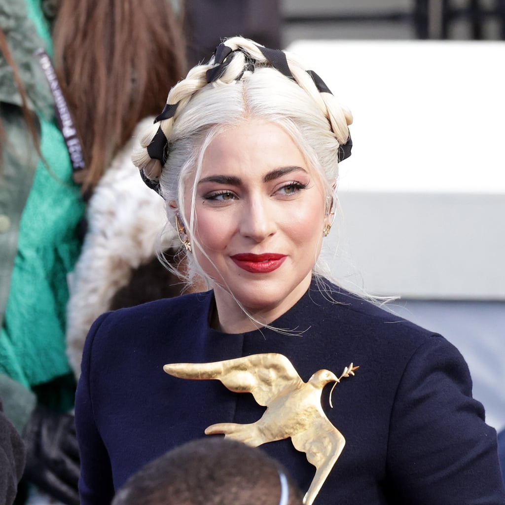 Lady Gaga's Braided Crown Hairstyle at Biden's Inauguration