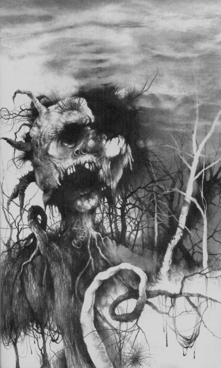 "The Dead Hand" Scary Stories to Tell in the Dark Original Artwork