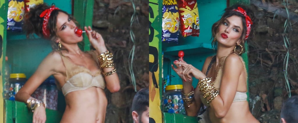 Alessandra Ambrosio's Bikini Photo Shoot in Brazil