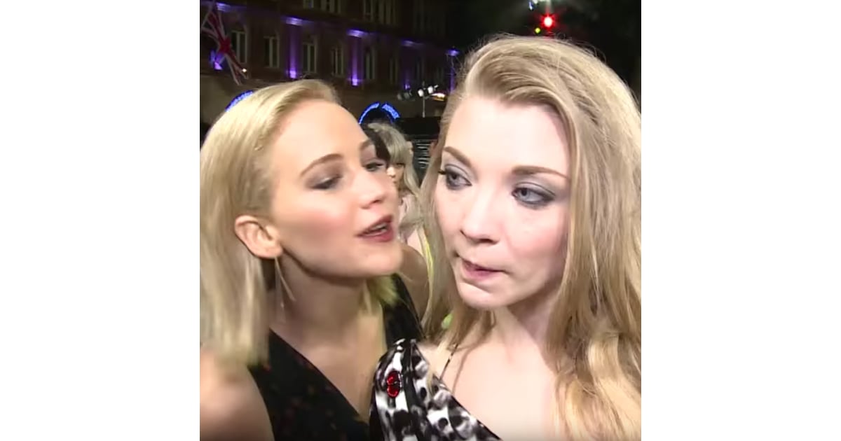 Jennifer Lawrence And Natalie Dormer Kissing On Camera Popsugar