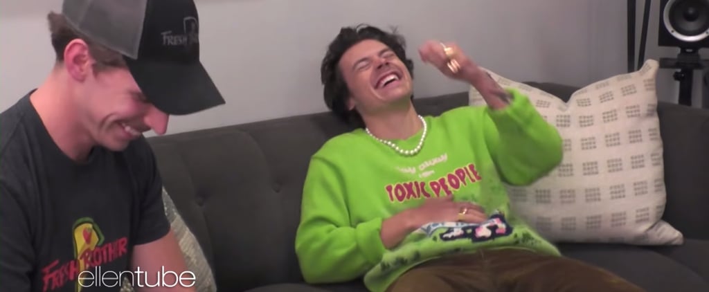 Harry Styles Struggles to Keep It Together During a Hidden-Camera Prank With Ellen DeGeneres