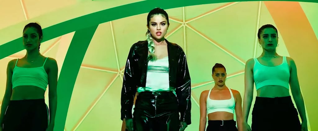 Selena Gomez's Leather Set and Dress in "Look at Her Now"