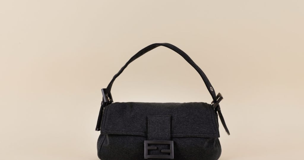 Fendi Vintage Jersey Baguette Shoulder Bag
