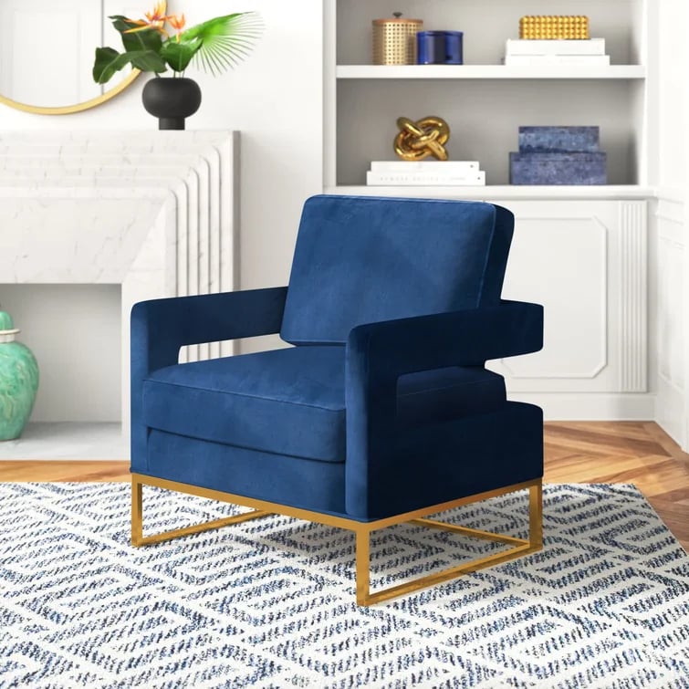 Best Modern Accent Chair: Etta Avenue Isabel Upholstered Armchair