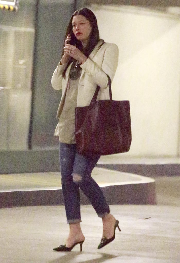 Pregnant Jessica Biel Leaving an Event in LA | Pictures