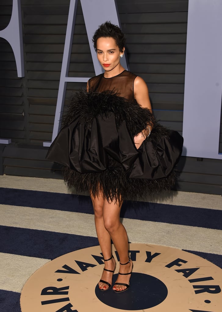 Zoe Kravitz | Vanity Fair Oscars Party Dresses 2018 | Popsugar Fashion ...