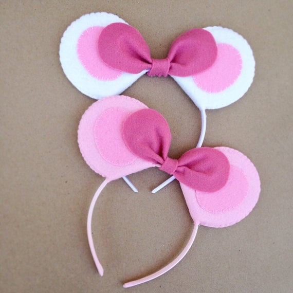 PINK ANGELINA BALLERINA EARS WITH BOW!