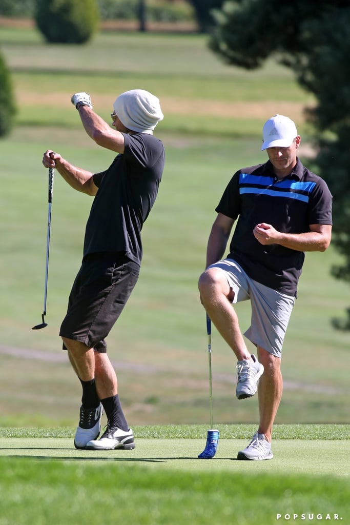 Jensen Ackles and Jared Padalecki Golfing July 2017 ...