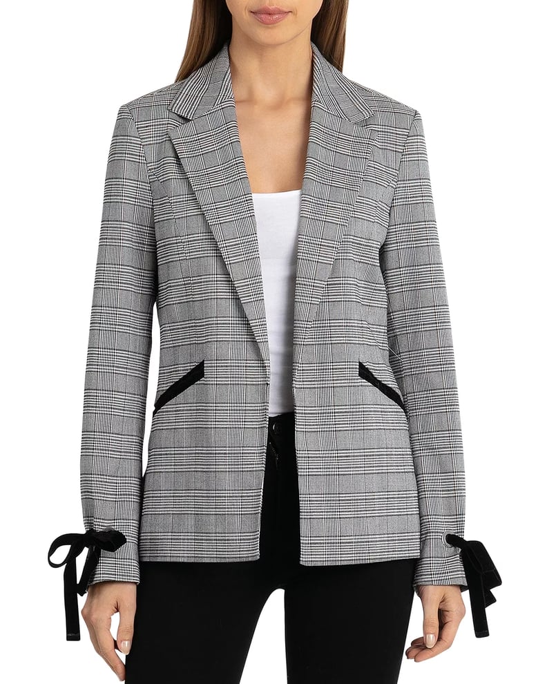 Bagatelle Glen Plaid Open Blazer Women