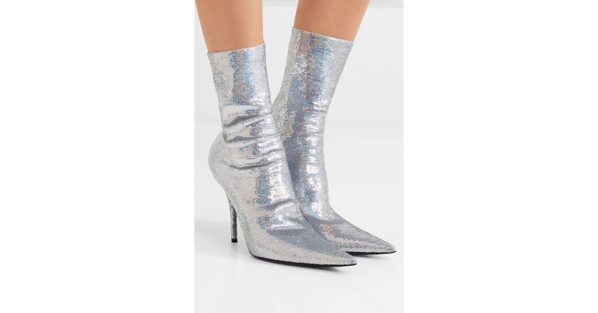 balenciaga sequin boots