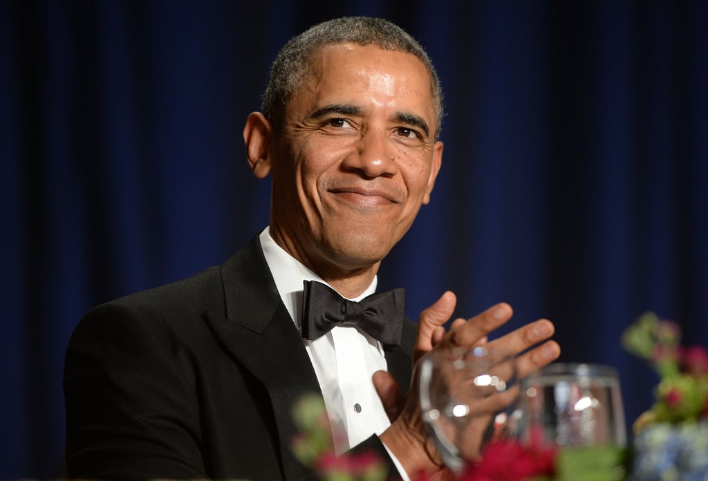 President Barack Obama clapped as the event kicked off.