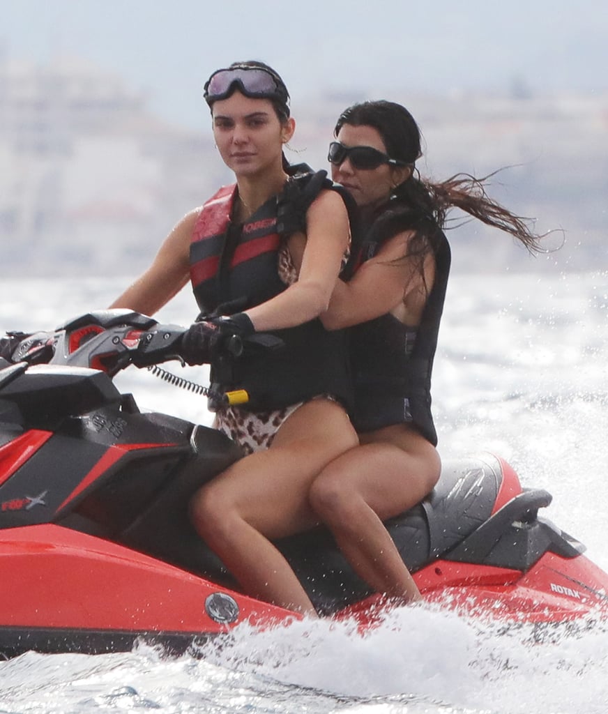 Kourtney Kardashian and Kendall Jenner in Cannes May 2017
