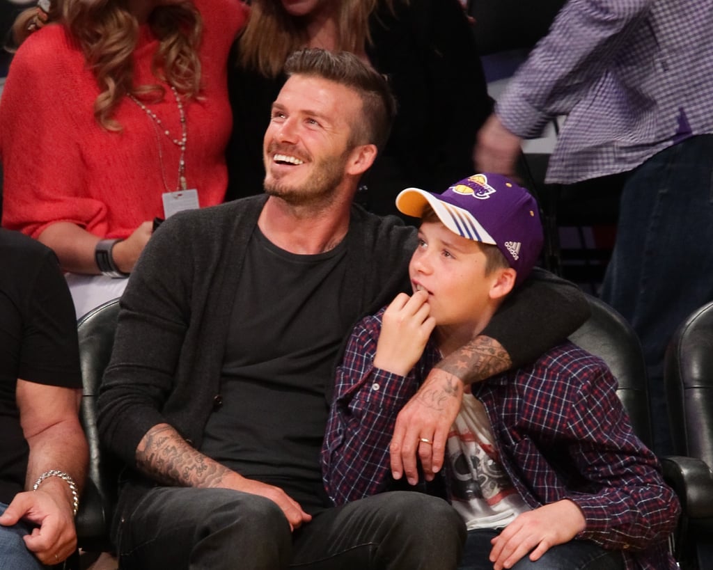 David and Brooklyn Beckham Pictures