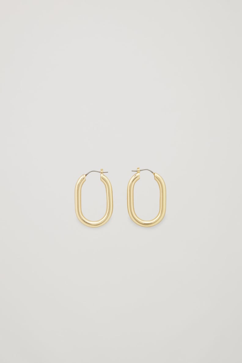 COS Oval Hoop Earrings