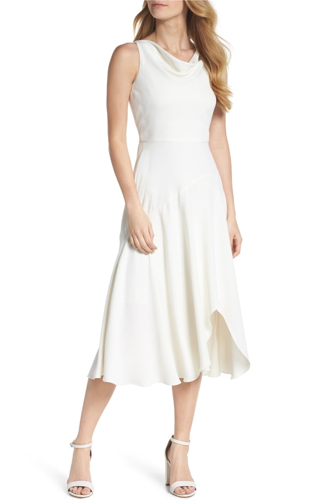 Gal Meets Glam Collection Juliet Cowl Neck Crepe Dress TopRated