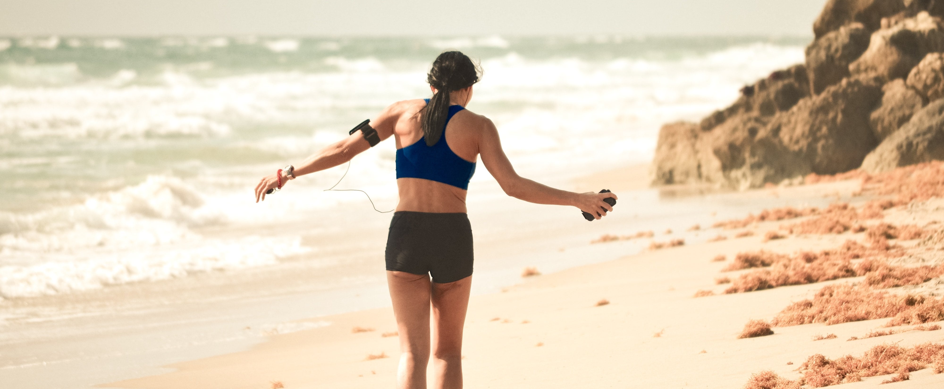Running on sand top