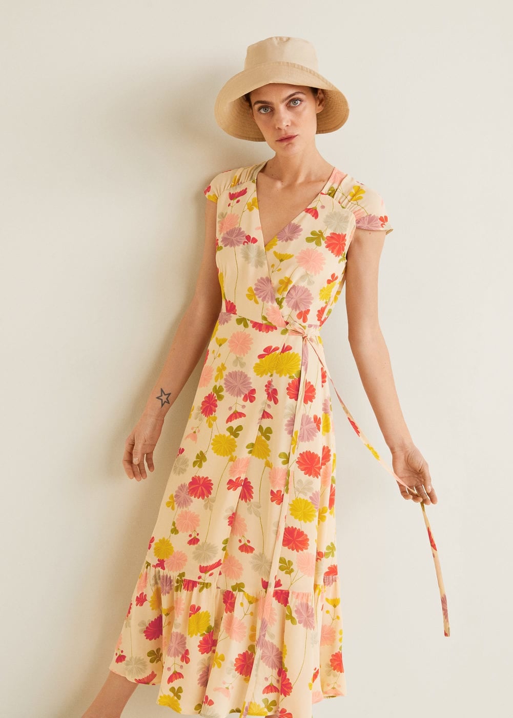 mango flower print dress
