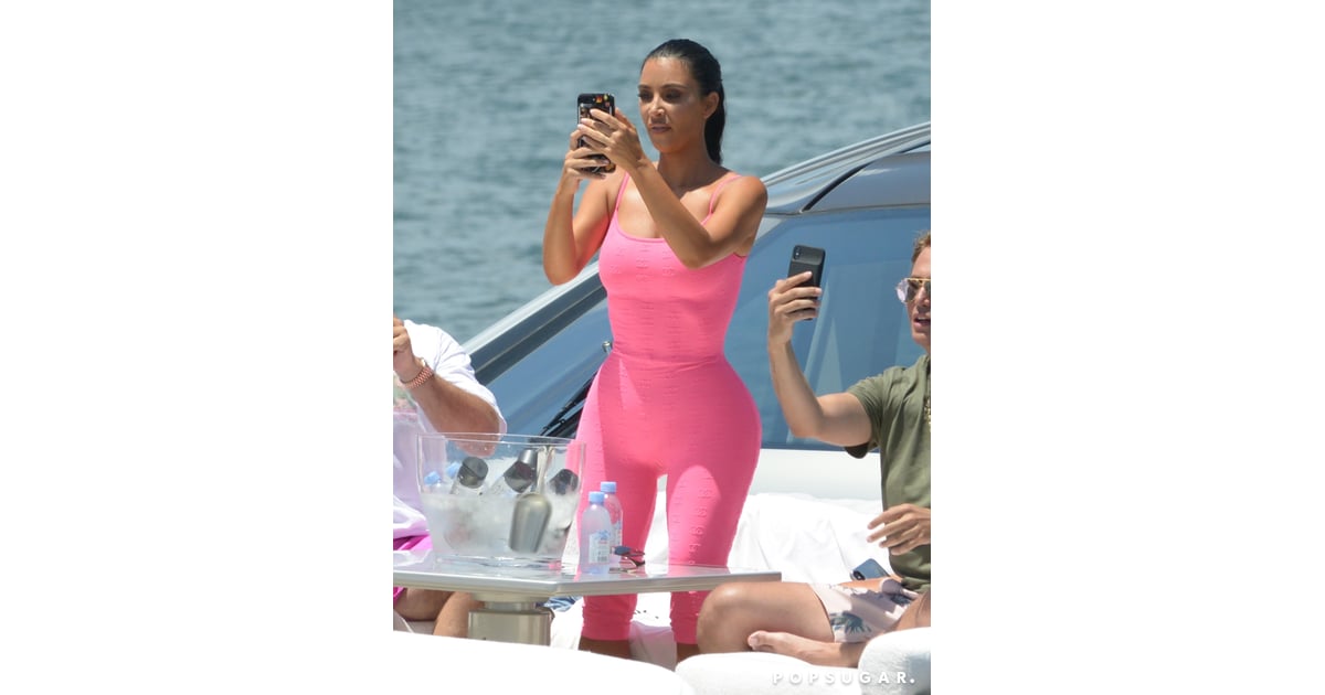 Kim Kardashian Pink Chanel Bodysuit