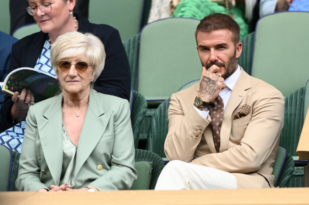 David and Sandra Beckham at Wimbledon 2023