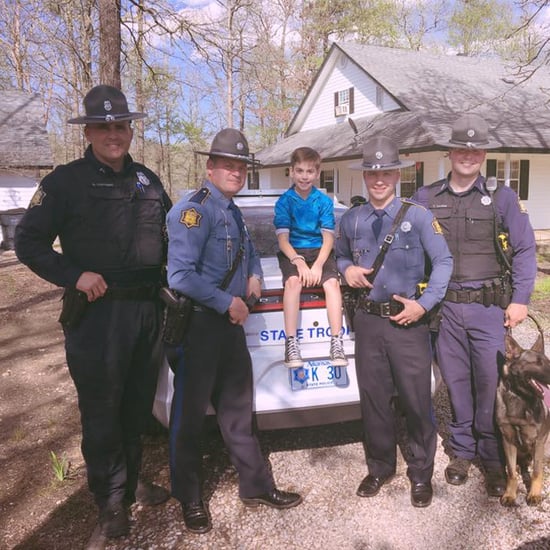 State Troopers Surprise Boy After Nobody Comes to His Party