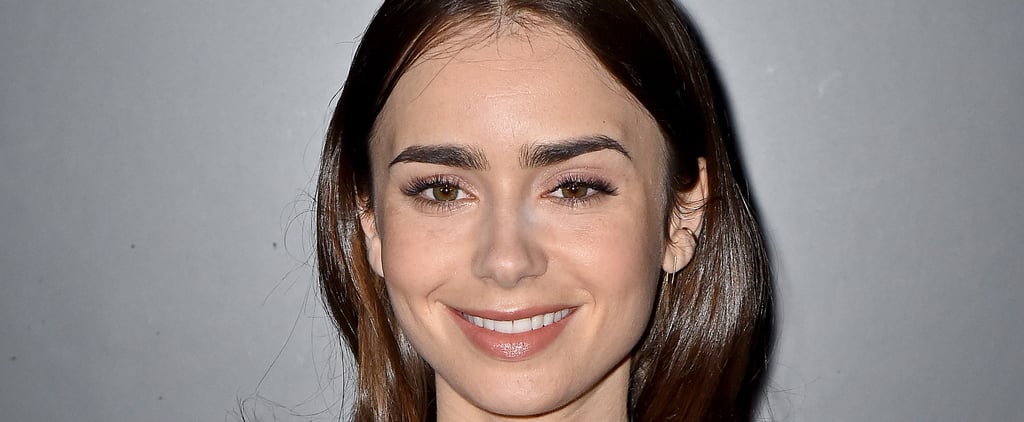 Lily Collins Makes a Case For "Grubby Chic" Nails