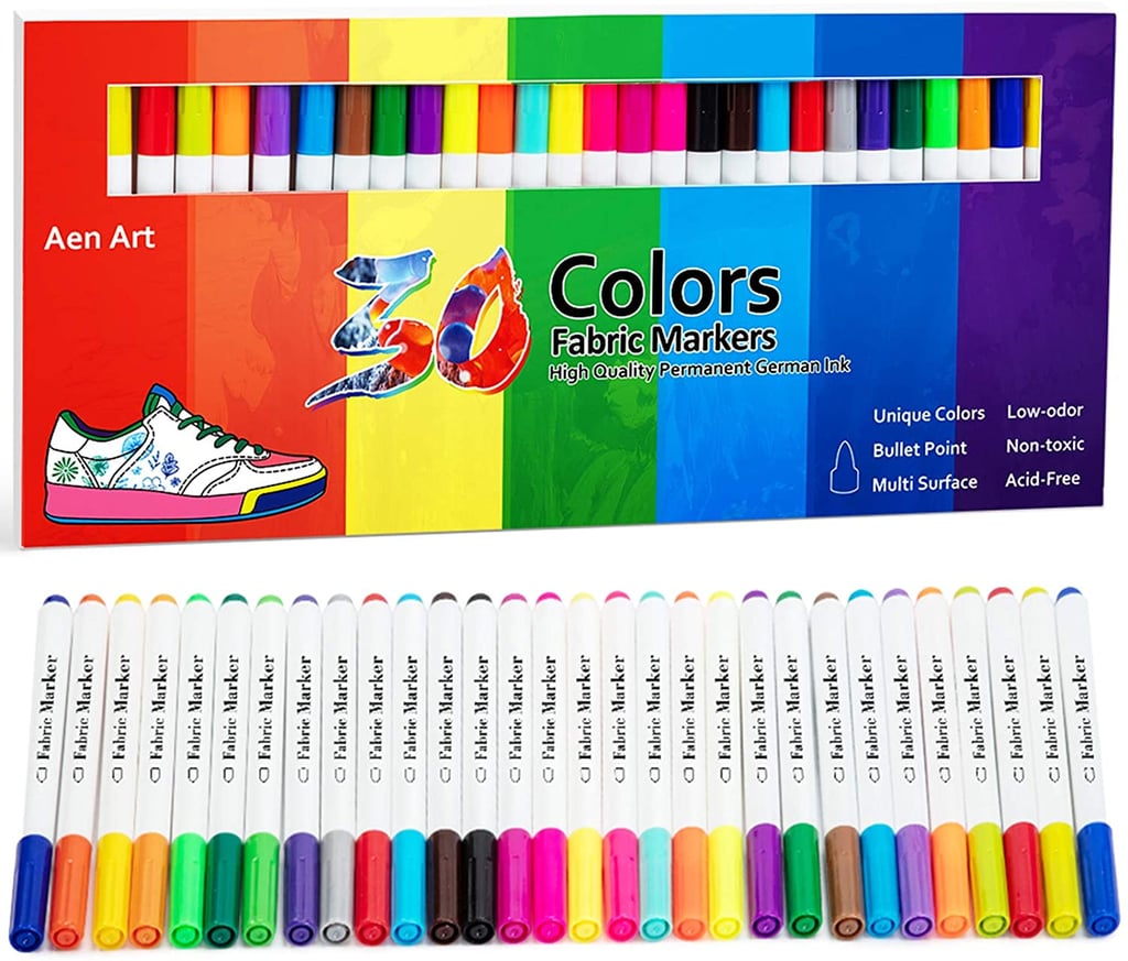 Fabric Markers Pen 30 Colors Permanent Paint