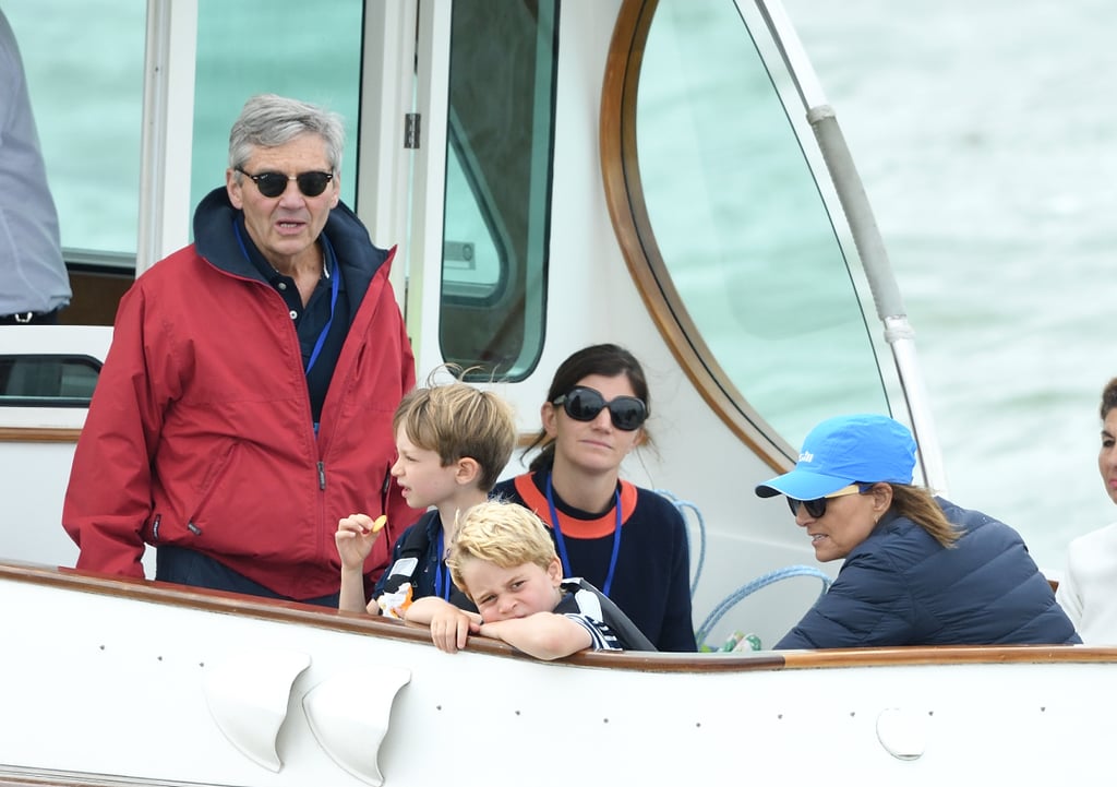 Prince George and Princess Charlotte at King's Cup Race 2019