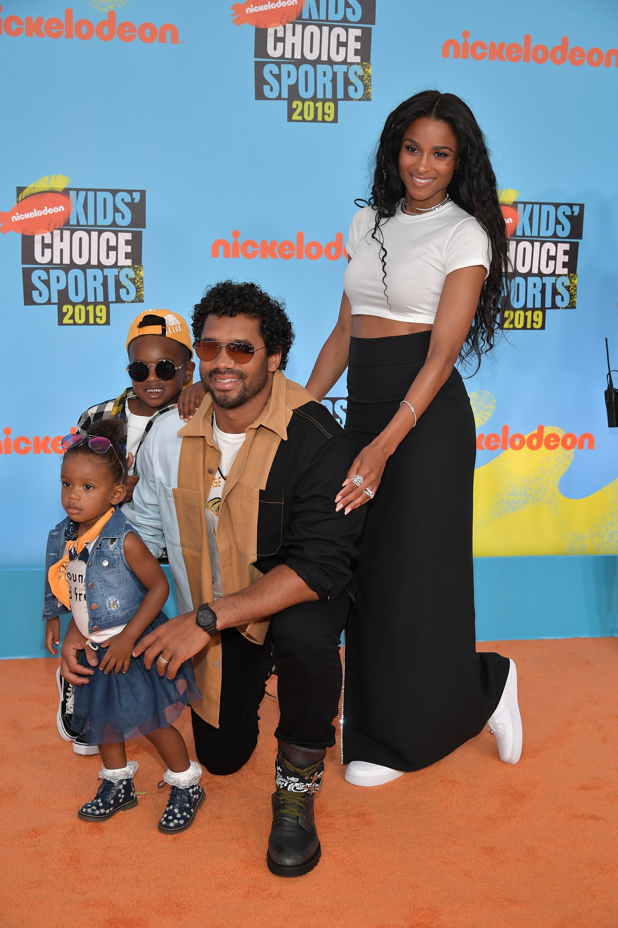 Ciara brings her family to Nickelodeon Kids' Choice Sports Awards 