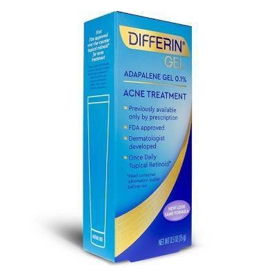 Differin Adapalene Gel 0.1% Acne Treatment