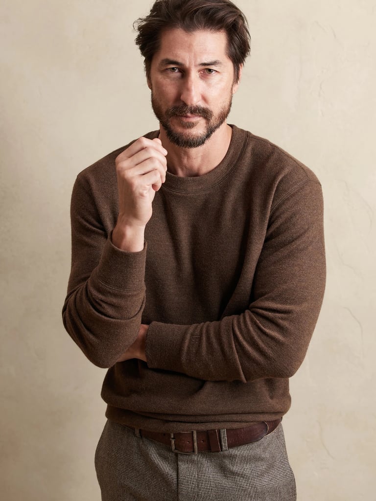 Banana Republic Brushed Waffle-Knit T-Shirt
