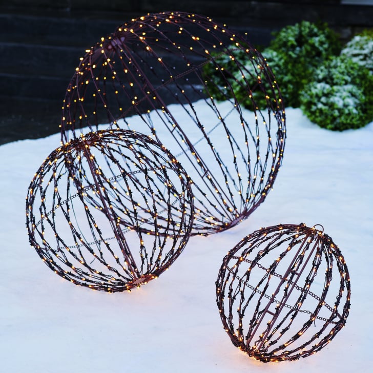 3D Foldable Lighted Spheres How to Decorate For Christmas Early Without a Tree POPSUGAR UK