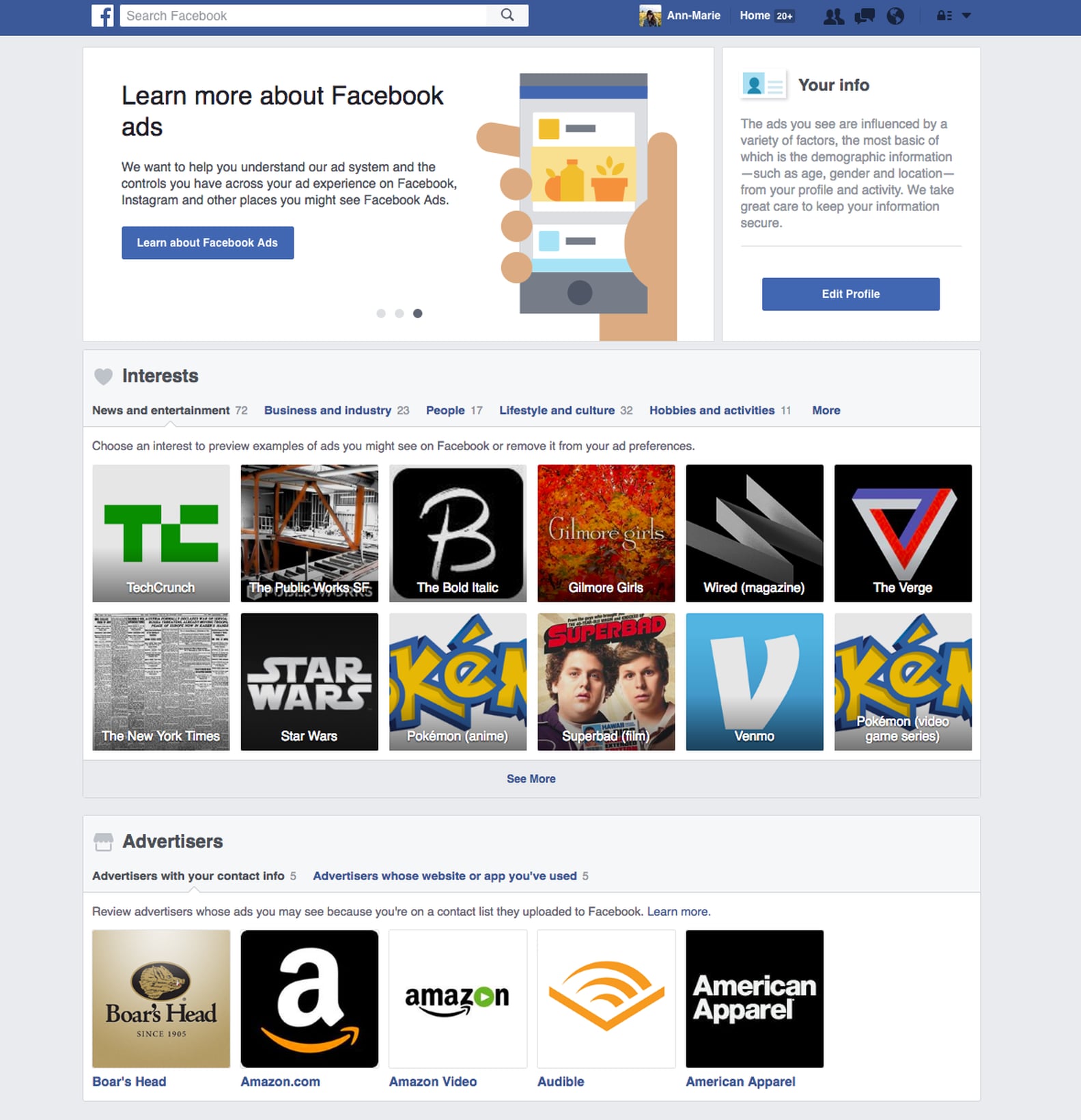 How to See What Facebook Knows About You | PS Tech