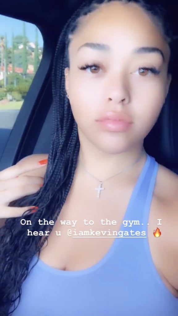 Jordyn Woods's Neon Orange Nail Polish