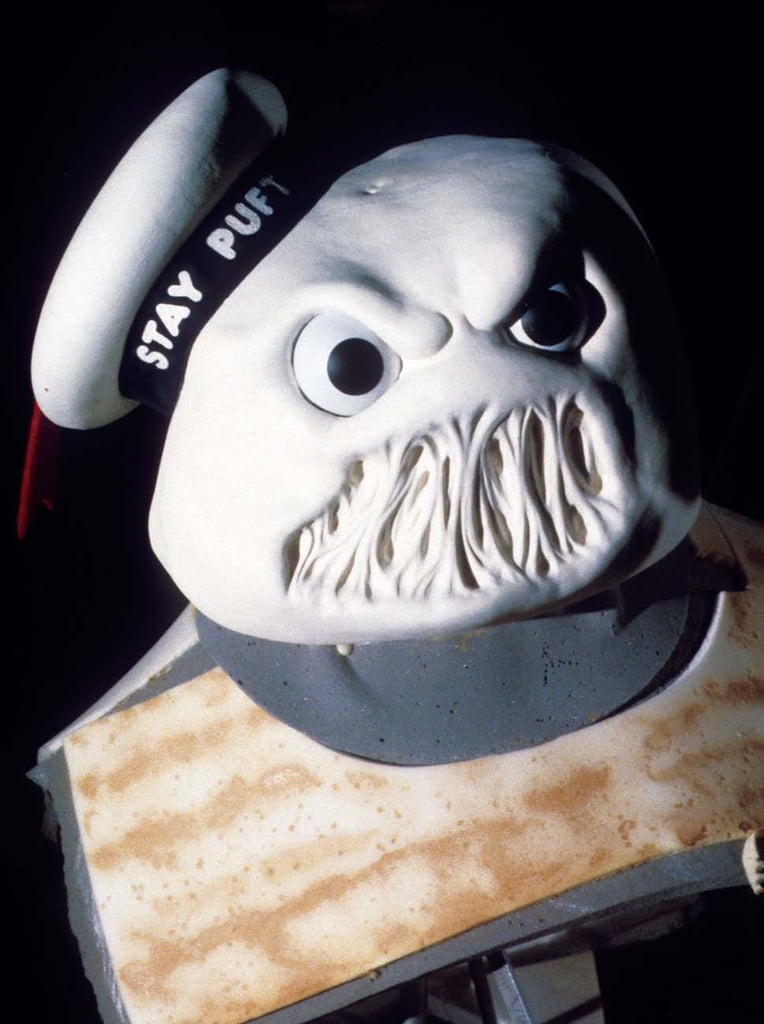 An unused, melty-mouth Stay Puft head.