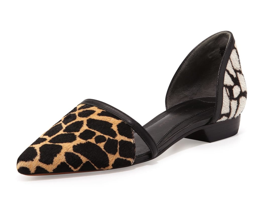 10 Crosby Derek Lam, Action Too Calf Hair d'Orsay Flat ($275)