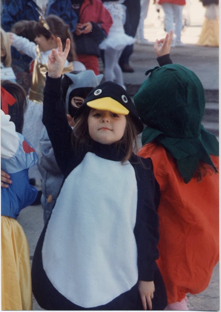 "My grandmother was an amazing seamstress and made me many outfits as a child. My grandmother asked what I wanted to be and I promptly said, 'penguin,' providing no reasoning whatsoever. She got to work and created one of my favorite costumes of all time."
— Emily Orofino, editor, Beauty