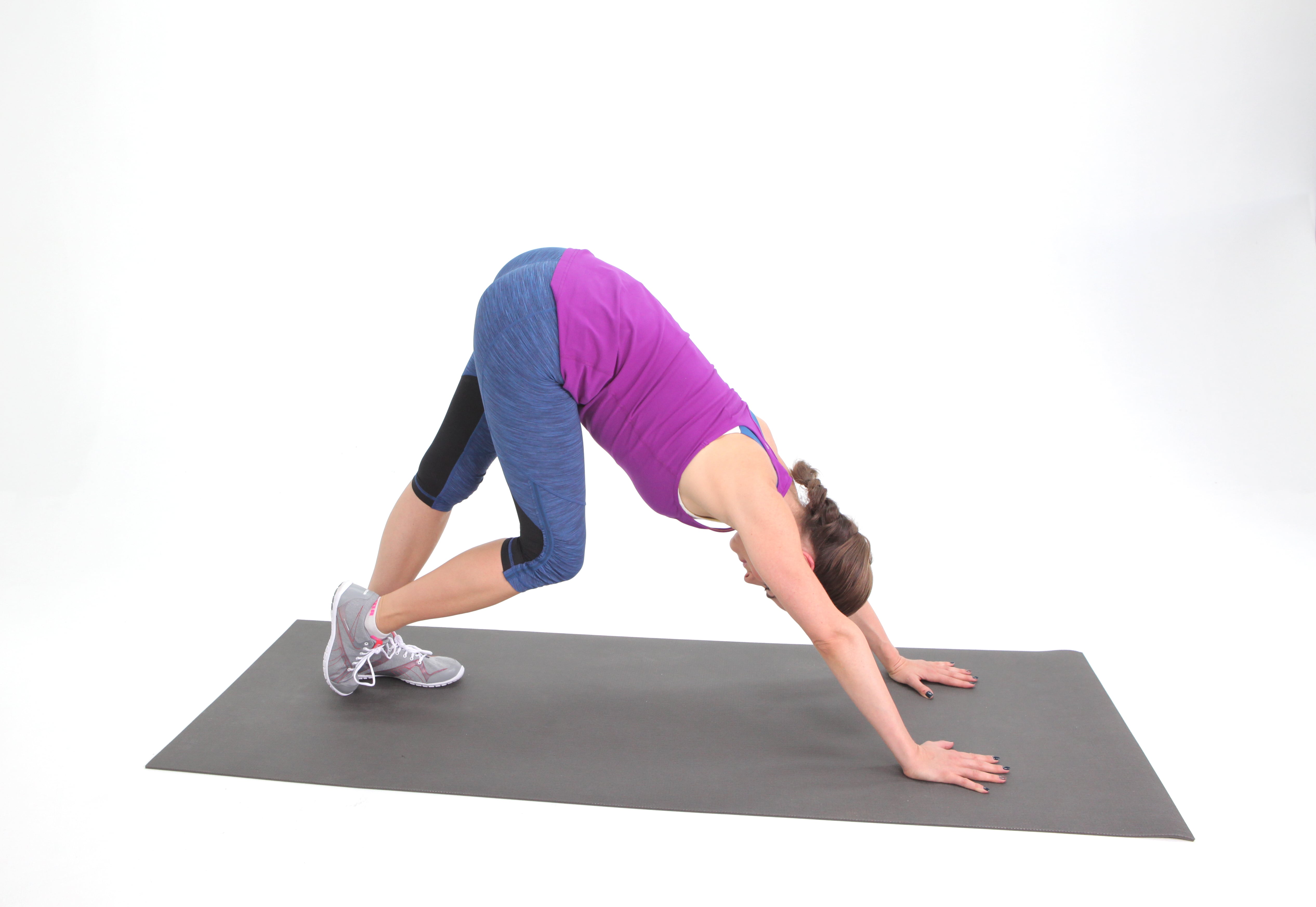 Active top calf stretch