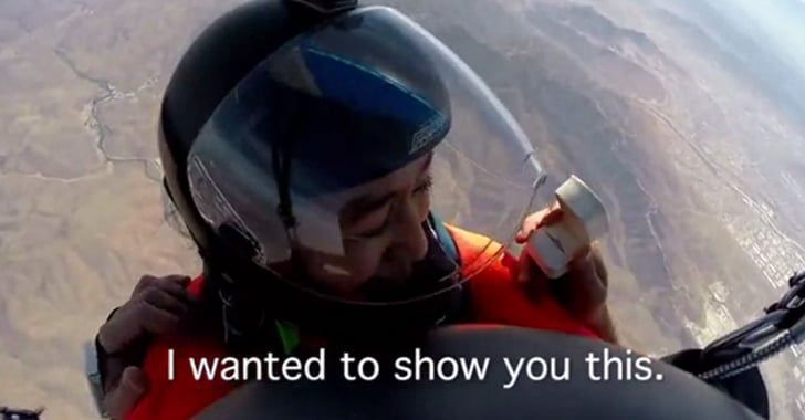 Guy Proposes While Skydiving Popsugar Love And Sex