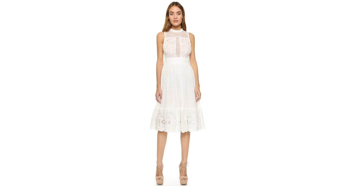 endless rose Swiss Lace Dress ($75) | Best White Dresses For Summer ...