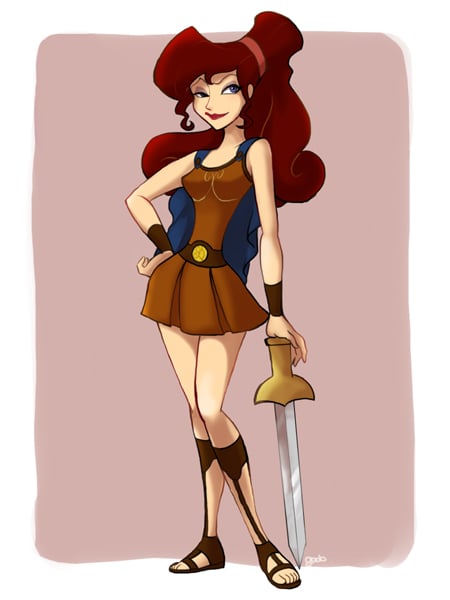 Megara in Hercules's Clothing