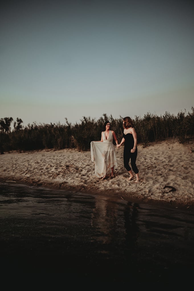 Sexy River Beach Engagement Photo Shoot