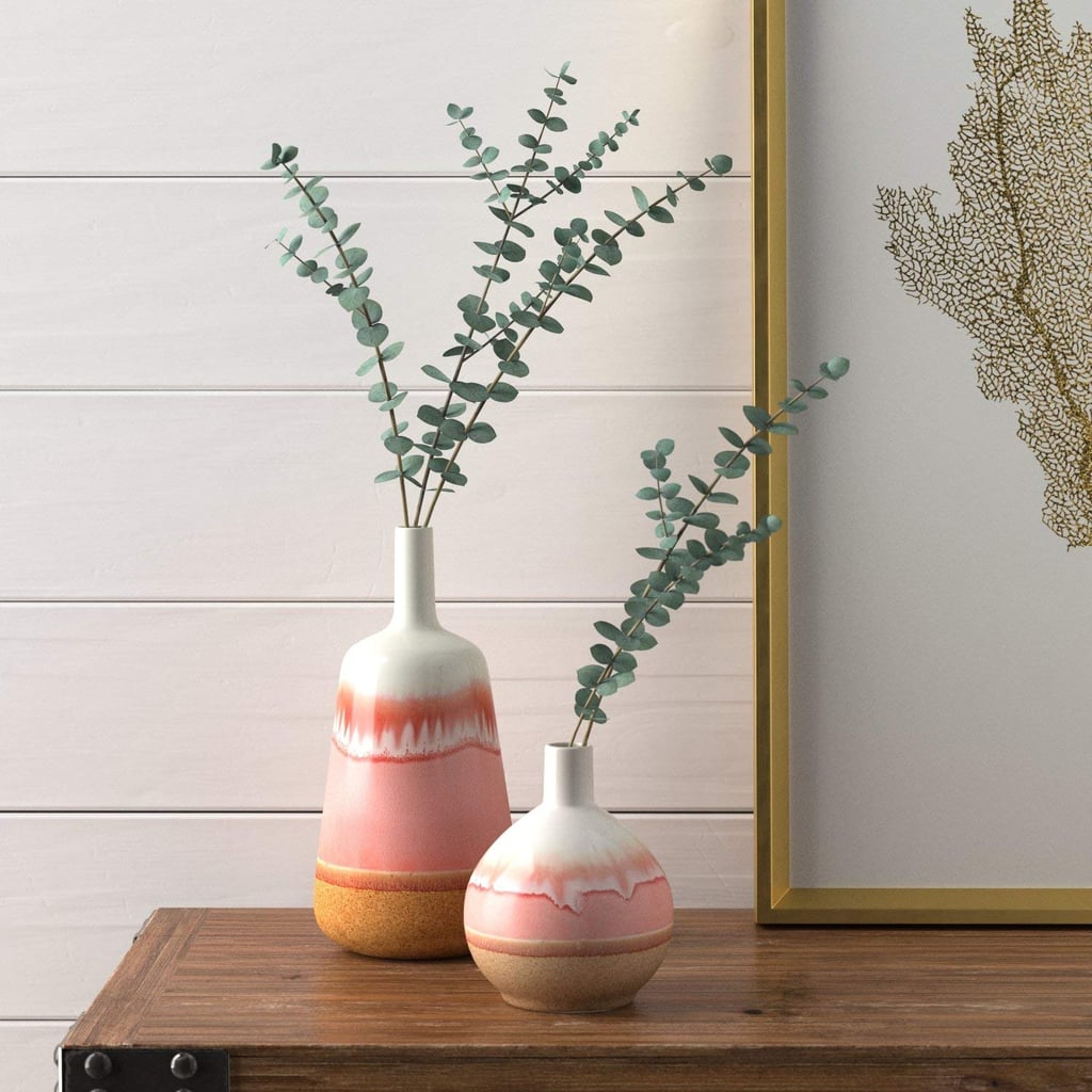Stone & Beam Modern Round Ceramic Home Decor Flower Vase