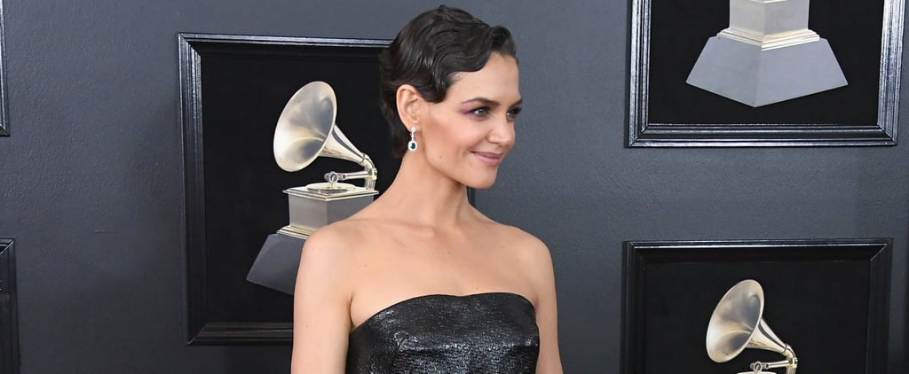 Katie Holmes Grey Hair at the 2018 Grammys